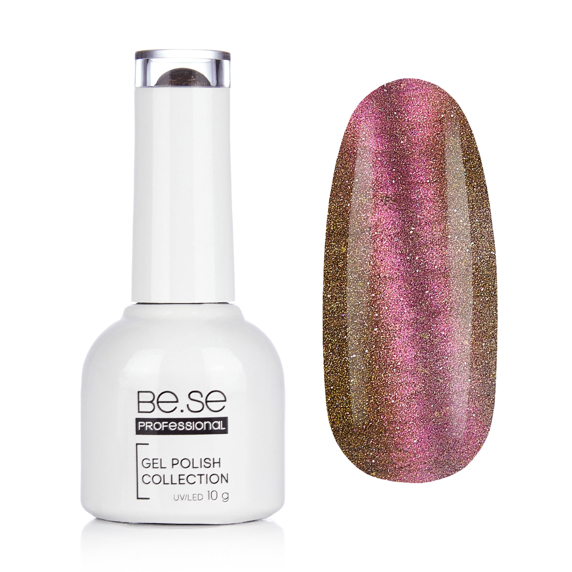 Гель-лак для нігтів Be.Se Professional Gel Polish Collection Cat's Eye 08, 10 г