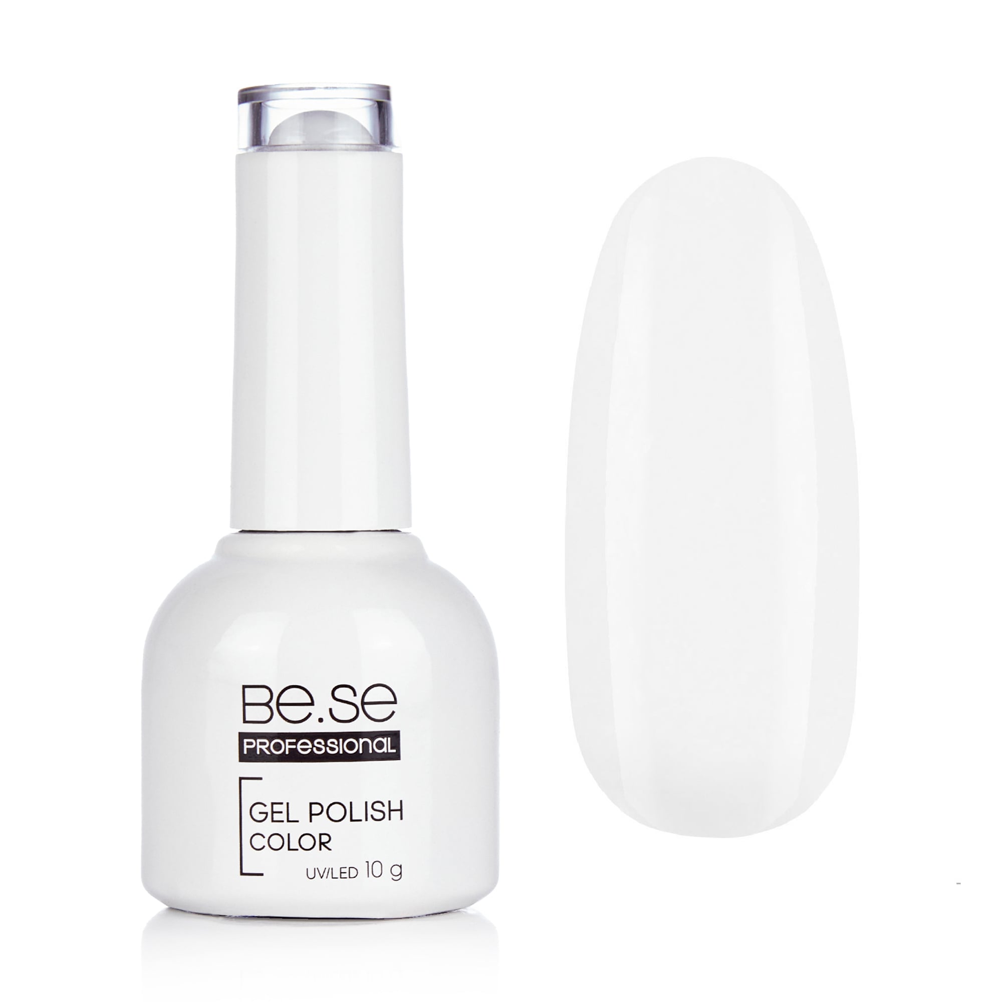 Гель-лак для нігтів Be.Se Professional Gel Polish White 01, 10 г
